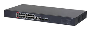 Switch|DAHUA|CS4220-16GT-190|Switch type Managed|Switch layer L2|Rack mounting Yes|Form factor 1U|18xRJ-45 ports|RJ-45 Ports Type Gigabit Ethernet (10/100/1000)|18xGigabit Ethernet (copper) ports quantity|2xSFP module slots quantity|Power over Ethern...