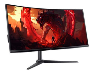 LCD Monitor|ACER|UM.CX0EE.H01|34"|Gaming/Curved/21 : 9|Panel VA|3440x1440|21:9|100Hz|Matte|1 ms|Speakers|Height adjustable|Tilt|Colour Black|UM.CX0EE.H01