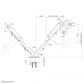 NEOMOUNTS BY NEWSTAR GAS SPRING MOUNT (CLAMP/GROMMET)
