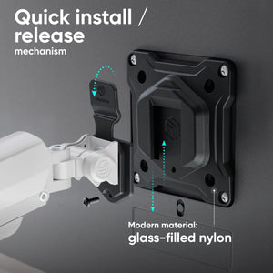 MONITOR ACC DESK MOUNT/13-32" BLK/WHT G160-BW ONKRON