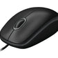 LOGITECH B100 optical Mouse black USB for Business OEM