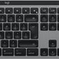 KEYBOARD +MOUSE COMBO MXKEYS S/GREY 920-012845 LOGITECH