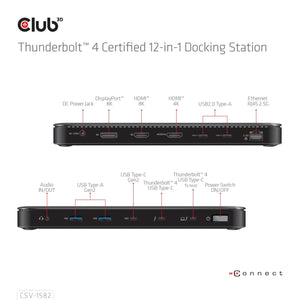 NB ACC DOCKING STATION 12IN1/THUNDERBOLT CSV-1582 CLUB3D