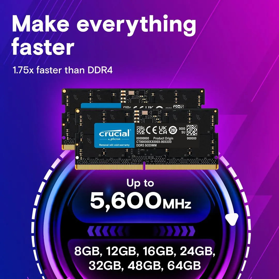 NB MEMORY 128GB DDR5-5600/SO KIT2 CT2K64G56C46S5 CRUCIAL