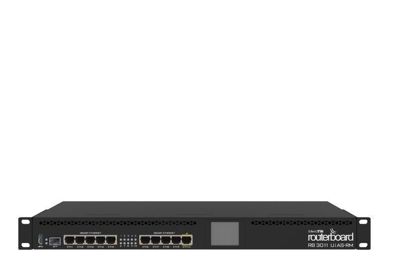 NET ROUTER 1000M 10PORT/1SFP RB3011UIAS-RM MIKROTIK