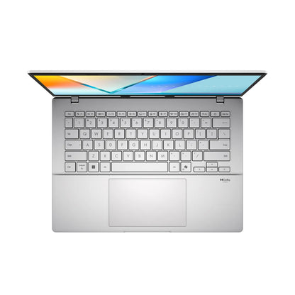 Asus Vivobook S14 | Cool Silver | 14 " | IPS | WUXGA | 1920 x 1200 pixels | Anti-glare | Intel Core i5 | i5-13420H | 16 GB | DDR5 | Solid-state drive capacity 512 GB | Intel UHD Graphics | Windows 11 Home | 802.11ax | Bluetooth version 5.3 | Keyboard...