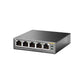 Switch|TP-LINK|Desktop/pedestal|5x10Base-T / 100Base-TX / 1000Base-T|PoE ports 4|TL-SG1005P