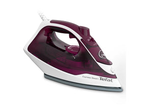 TEFAL | V2835E0 Express | Steam Iron | 2400 W | Water tank capacity 270 ml | Continuous steam 30 g/min | Steam boost performance 160 g/min | Purple/White