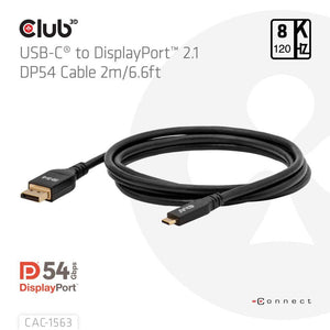 CABLE USB-C TO DP 2M/M/M CAC-1563 CLUB3D