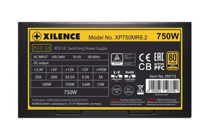 Power Supply|XILENCE|750 Watts|Efficiency 80 PLUS GOLD|PFC Active|XN173