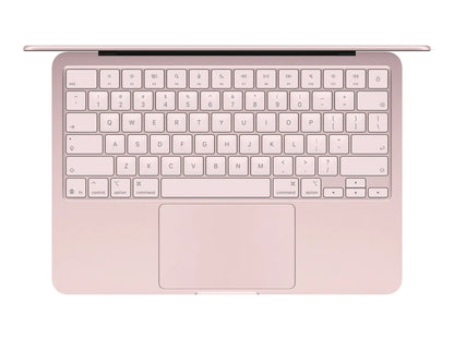 Apple MacBook Neo | Blush | 13 " | 2408 x 1506 pixels | Apple A18 Pro | 8 GB | Solid-state drive capacity 256 GB | Apple A18 chip 6-core CPU/5-core GPU | macOS | 802.11ax | Bluetooth version 6 | Keyboard language International English