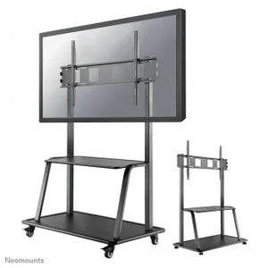 NEWSTAR MOBILE FLAT SCREEN FLOOR STAND (STAND+TROLLEY) (HEIGHT: 137-162 CM) BOX 1/2 60-105" BLACK