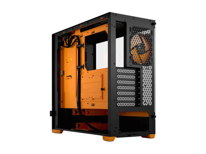 Fractal Design | Pop Air RGB | Side window | ATX, mATX, Mini ITX | ATX | Orange Core TG Clear Tint