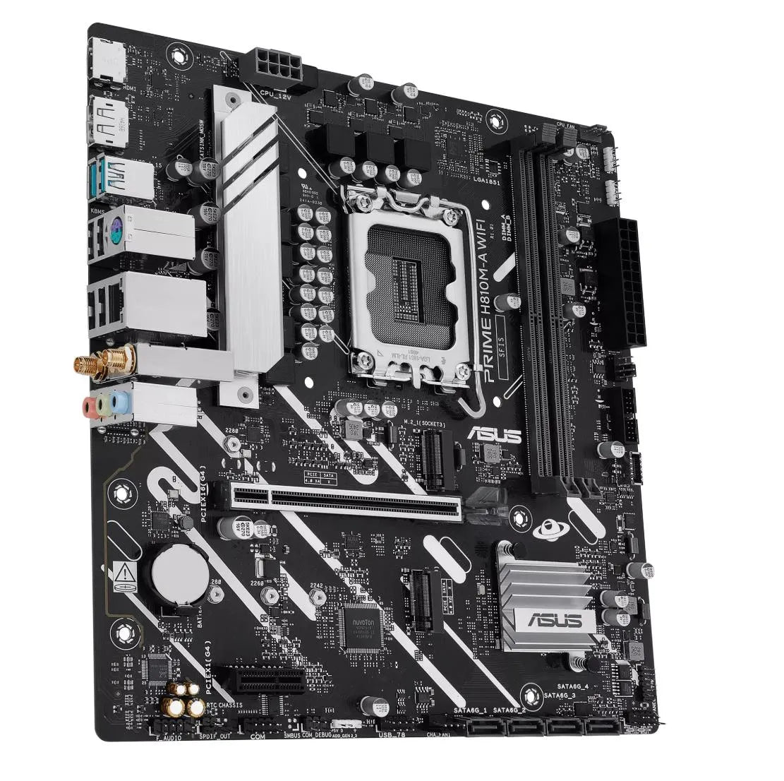 Mainboard|ASUS|Intel H810|LGA1851|Micro-ATX|Memory DDR5|Memory slots 2|PRIMEH810M-AWIFI