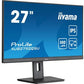 LCD Monitor|IIYAMA|27"|Business|Panel IPS|2560x1440|16:9|100Hz|Matte|0.4 ms|Speakers|Swivel|Pivot|Height adjustable|Tilt|Colour Black|XUB2792QSU-B6