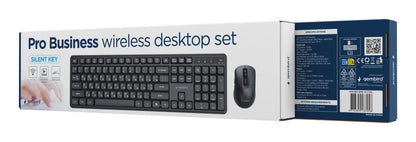 KEYBOARD +MOUSE WRL CYRILLIC/BLACK KBS-WMS-01-CYRL GEMBIRD