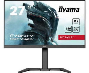 LCD Monitor|IIYAMA|27"|Gaming|Panel IPS|2560x1440|16:9|180Hz|Matte|0.2 ms|Speakers|Swivel|Pivot|Height adjustable|Tilt|Colour Black|GB2770QSU-B6