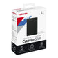 TOSHIBA Canvio Slim 1TB USB 3.2 black