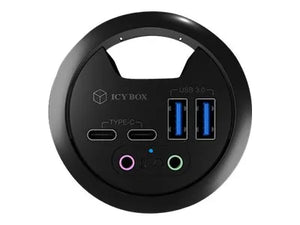 ICY BOX IB-HUB1403B USB 3.0 table hub