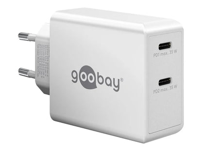 Goobay | Dual USB-C PD Fast Charger (36 W) | 61758