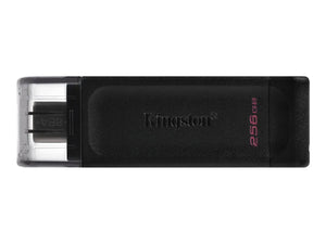Kingston | USB Flash Drive | DataTraveler 70 | 256 GB | USB 3.2 Gen 1 Type-C | Black