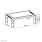 NEWSTAR MONITOR RISER (HEIGHT ADJUSTMENT: 16,8 CM) 25 KG BLACK
