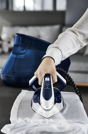 TEFAL | Steam Station | GV9812 Pro Express | 3000 W | 1.2 L | 8.1 bar | Auto power off | Vertical steam function | Calc-clean function | Blue