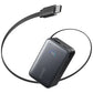 Anker Nano Power Bank 45W with Built-In Retractable USB-C Cable | A1638H11 | 10000 mAh | Black