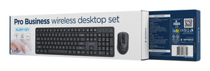 KEYBOARD +MOUSE WRL ENG/BLACK KBS-WMS-01 GEMBIRD