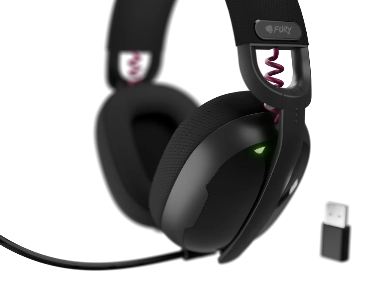 Fury | Gaming Headset | Fukiya F6 | Bluetooth | Over-Ear | Microphone | Black | Wireless