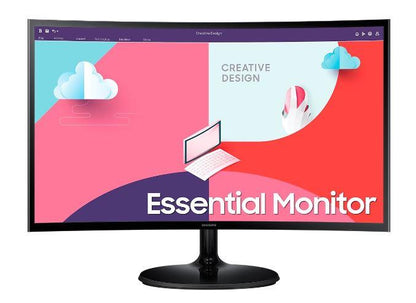 LCD Monitor|SAMSUNG|S24C364EAU|24"|Curved|Panel VA|1920x1080|16:9|75Hz|Matte|4 ms|Tilt|Colour Black|LS24C364EAUXEN