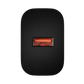 Natec Ribera USB Charger 1X USB-A 18W, Black