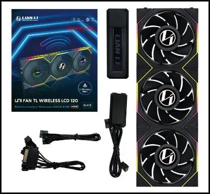 CASE FAN 120MM WRL 3PCS/G99.12RTLLCD1W3B.00 LIAN LI