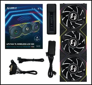 CASE FAN 120MM WRL 3PCS/G99.12RTLLCD1W3B.00 LIAN LI