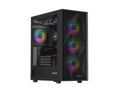 Genesis Gaming PC Case | Diaxid 605 ARGB | Black | Midi Tower