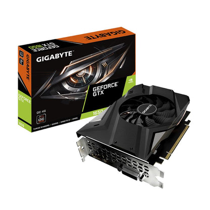 Graphics Card|GIGABYTE|NVIDIA GeForce GTX 1650|4 GB|GDDR6|128 bit|PCIE 3.0 16x|Memory 12000 MHz|GPU 1620 MHz|Single Slot Fansink|1xDVI-D|1xHDMI|1xDisplayPort|GV-N1656OC-4GD4.0