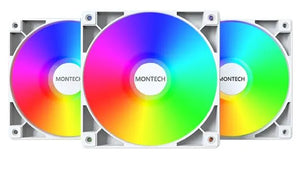 CASE FAN 120MM GF120 V2/ARGB PWM 3I1(W) MONTECH