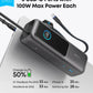 Anker Zolo Powerbank | A1695H11 | 25000 mAh | Built-In USB-C and Retractable Cable) | Grey