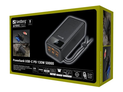 SANDBERG Powerbank USB-C PD 130W 50000
