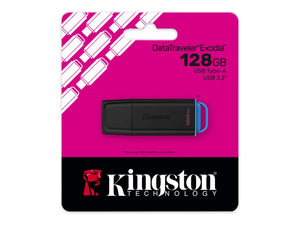 Kingston USB Flash Drive | DataTraveler Exodia | 128 GB | USB Type-A | Black