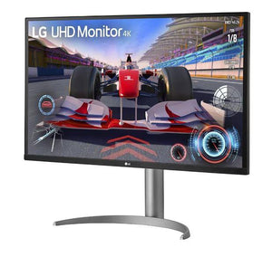 LCD Monitor|LG|31.5"|Panel VA|3840x2160|16:9|144 Hz|Matte|5 ms|Speakers|Pivot|Height adjustable|Tilt|Colour Black / White|32UQ750P-W