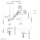 NEOMOUNTS BY NEWSTAR DESK POLE MOUNT (CLAMP/GROMMET)