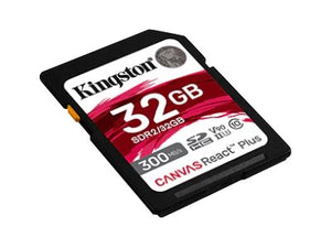 KINGSTON 32GB Canvas React Plus SDHC