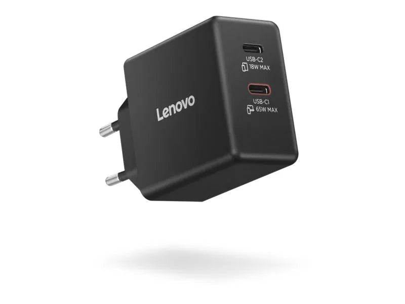LENOVO Dual USB-C 65W GaN Charger Black