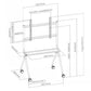 LH-GROUP FLOORSTAND WITH WHEELS 50-86" MAX 120KG