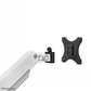 NEOMOUNTS SELECT DESK MOUNT, DOUBLE DISPLAY (TOPFIX CLAMP &GROMMET) WHITE