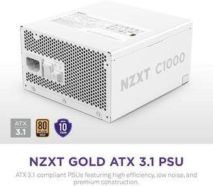 Power Supply|NZXT|PA-0G2BW-EU|1000 Watts|Efficiency 80 PLUS GOLD|MTBF 100000 hours|PA-0G2BW-EU