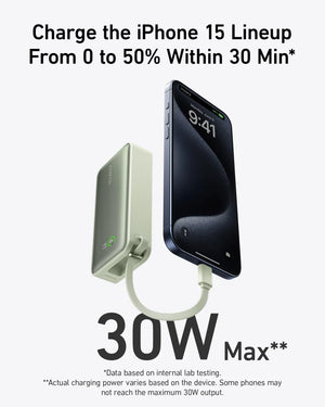 Anker 545 Nano Power Bank | A1259G61 | 10000 mAh | Green
