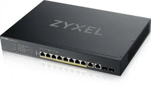 ZYXEL XS1930-12HP, 8-PORT MULTI-GIGABIT SMART MANAGED POE 375WATT 802.3BT SWITCH, 2X 10GBE, 2 SFP+ UPLINK, HYBRID MODE, STANDALONE OR NEBULAFLEX CLOUD (5Y WARRANTY)