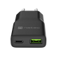 Natec Ribera USB Charger Gan Slim USB 1X USB-A + 1X USB-C 20W | NUC-2377